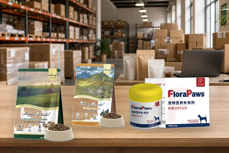Sortimentsplanung für Tierfutter Eigenmarke Verpackung und Händler-Briefing in Deutschland